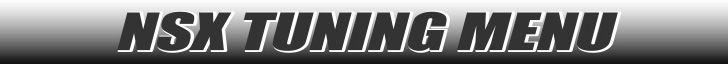 nsx tuning menu